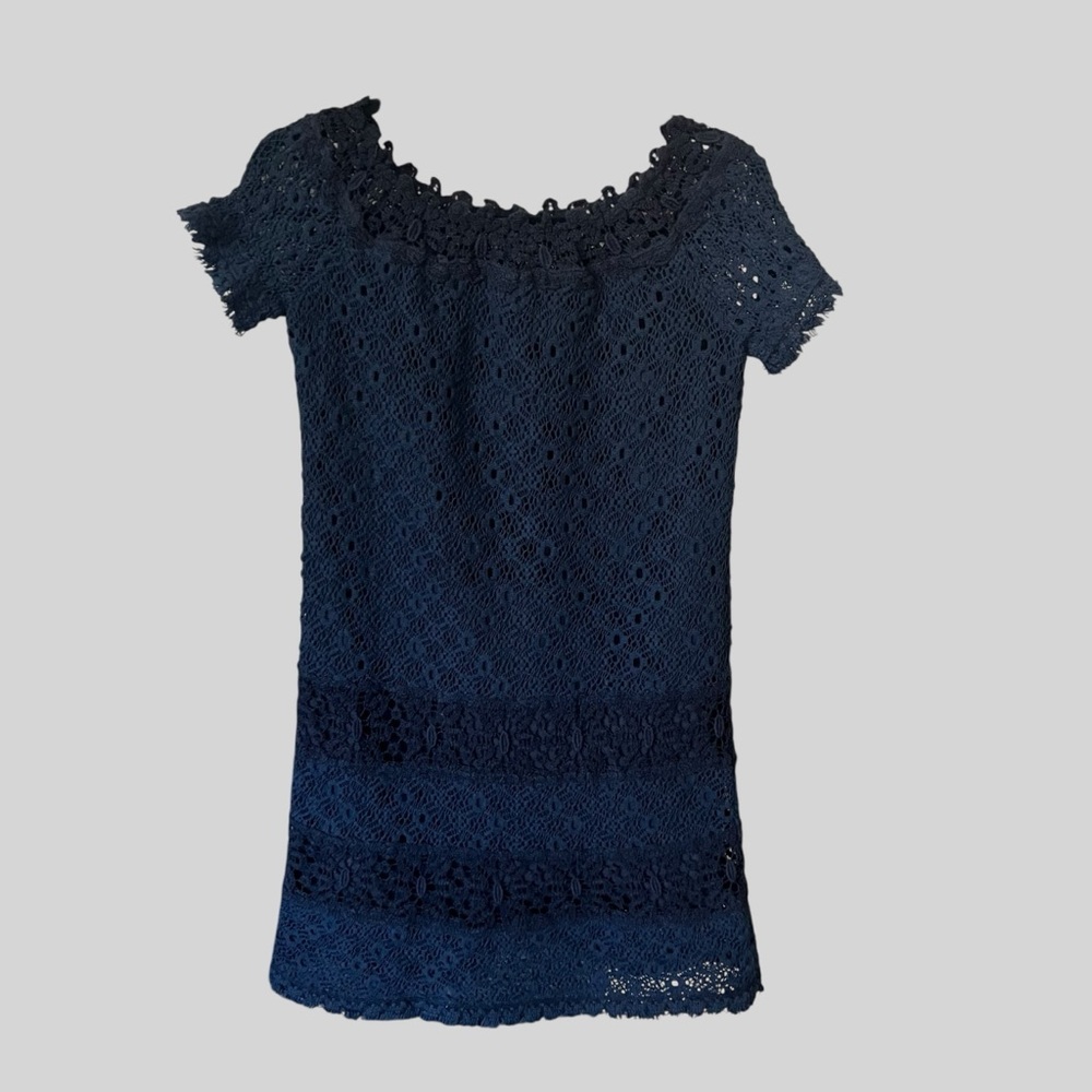 Temptations Positano Navy Lace dress.